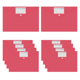 Ecomistiq 10 Pieces File Folder With Label Pocket For Bill Receipt Cards Business Trip Red | Files & Supplies Filing, Storage Bi