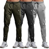 Eyebogler Mens Regular Fit Full Elastic Track Pant,Green-Grey-Cement GrApparel,36