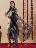 Gosriki Women'S Rayon Blend Straight Printed Kurta With Pant & Dupatta (Deeru Cream-Gs_M_Cream_Medium),Cream,,B0DC6HZG9D
