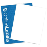 Sticker Paper, 500 Sheets, White Matte, 8.5 x 11 Full Sheet Label, Works with Inkjet and Laser Printer, Compatible with Electron