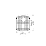 Stainless Steel Sink Grid (Fits Diamond 1.75 Large Bowl)