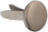 CREATIVE IMPRESSIONS Metal Paper Fasteners 7mm 50/PkgRoundPewter, Gray