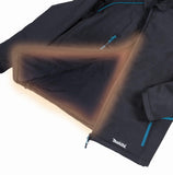 Makita Dcj205Z3Xl 18V Lxt Heated Jacket, Only (Black, 3Xl), 3X-Large