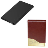 Style Shoes Metal With White Debit/Credit Atm|Combo Of 2| Card Holder (26062664)