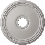 Ekena Millwork CM18DIUWF Diane Ceiling Medallion, 18OD x 3 5/8ID x 1 1/8P (Fits Canopies up to 5 3/8), Hand-Painted Ultra Pure W