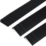 Sasylvia 10 Pcs 3 x 1 x 36 Inches Wall Corner Protector Guards, Avoid Scratching Scuffs, Black Vinyl Corner Trim Molding, Ease I
