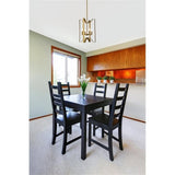 Living District Hoffman 4 Lights Pendant In Brass