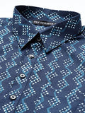 See Designs Men'S Indigo Regular Pure Cotton Pathani Printed Men'S Kurta - Sdpkt_1151Xl