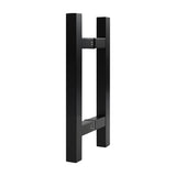 Rackickyer Back to Back Ladder Shape Frameless Glass Shower Door Pulls, Fits 6-12mm(1/4-1/2) Glass Doors, 6 Inch Mounting Hole D