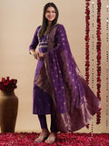 Anni Designer Women'S Rayon Blend Straight Embroidered Kurta With Pant & Dupatta (Manushi Begani-Vks03_Xxl_Begani_Xx-Large),Begani,2XL,Rayon Blend,Regular,