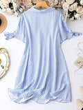 Dhruvi Trendz Women'S Rayon A-Line Standard Length Dress (Dt-Wd1146_Sky Blue_S)