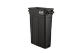 Suncast Commercial TCNH2030BK Narrow Trash Can With Handles, 30.00 Height x 11.08 Width, 23 gal Capacity, Black