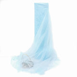 HAVII 63 x 10Yards Sky Blue Tulle Fabric Rolls Bolt for Tutu Tulle Skirt Wedding Arch Drapes Party Backdrop Decor DIY Sewing Cra