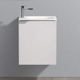 Fresca Valencia 20 Glossy White Wall Hung Modern Bathroom Vanity