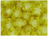 BeadTin Transparent 20mm Star Plastic Beads - White Core Bead (25pcs) (Light Yellow)