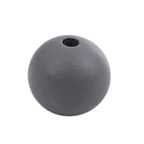 100 Painted Grey Wood Beads 20mm or 3/4 Inch Wood Beads with 3mm Hole