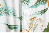 OM SAI LATEST CREATION Shirt for Men || Rayon Shirts for Men || Tropical Leaf Printed Short Sleeve & Spread Collar Shirts for Boy || Casual Beach Wear Festive Shirt for Men. (Medium White),White