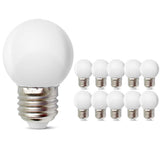 E27 E26 Small LED Mood Light Bulb 1W Soft White 3000K Not Dimmable 10W Equivalent for Bedroom Bathroom Makeup Mirror Porch Wall