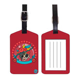 Nutcase Designer Luggage Travel Baggage Tags Single Tag With Name Card Inside Sugar Skulls