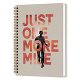 nvucamd Motivational Running Journey Spiral Notebook, Just One More Mile Journal Notebook, Inspirational Runner Gifts Journaling