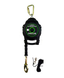 Frontline RPGC50 Cable Single Leg 50ft SRL with Steel Snap Hook End with Carry on Handle and Tagline |OSHA & ANSI Compliant SRL