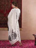 Gosriki Women'S Cotton Blend Straight Printed Kurta With Pant & Dupatta (Padmapriya White-Gs_S_White_Small),White,,B0DM1W3917
