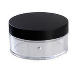 Teensery 2 Pcs 50G 50ml Plastic Empty Powder Puff Case Face Powder Blusher Makeup Cosmetic Jars Containers With Sifter Lids