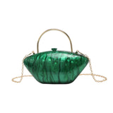 Calandis Acrylic Evening Clutch Purse Fashion Crossbody Bag For Wedding Banquet Party Green | Womens Handbags & Bags