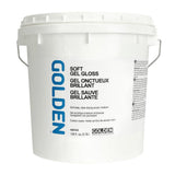 Soft Gel Gloss by GOLDEN, 128 fl. oz. Jar, Professional Acrylic Gel Medium, Transparent