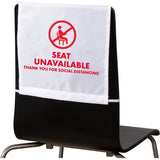 Advantus Seat Unavailable Distancing Chair Covers