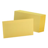 Oxford Color Index Cards, Unruled, 3 x 5, Canary, Pack Of 100
