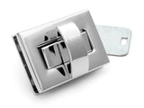 CRAFTMEMORE 1pc 11/4 Twist Lock Purse Closure Turn Lock DIY Craft Bag Purse Making Accessories VT140 (Silver)
