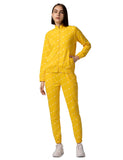 FYLTR Women's Stand Collar Jacket & Jogger Co-ord Set - Full Zipper | Contrast Drawstring | Utility Pockets |Rib Hem & Cuff,Mellow Yellow
