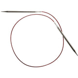 32 (81Cm) Chiaogoo Red Lace (Stainless Steel) Circular Knitting Needles Size Us 0 (2Mm) Ad