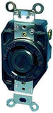 Leviton 2690 30Amp, 600Volt 3PY, Flush Mounting Locking Receptacle, Industrial Grade, NonGrounding, V0MAX, Black