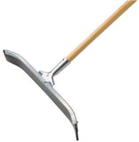 Ettore Curved Industrial Duty Steel Floor Squeegee with Handle, 24Inch