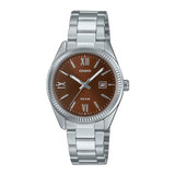 Casio Standard Analog Stainless Steel Brown Dial Quartz LTP-1302DD-5AV Womens Watch