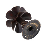 ECOMISTIQ Rose Flower Curtain Holdbacks Metal Drapery Tieback Wall Hook Black | Window Treatment Hardware Treatments &