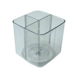 Happitol Revolving Holder 360 Rotation Pencil Holder, 3 Compartment Desk Organizer for Office, Rotating Spoon Holder for Dinin