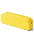 Mr. Pen- Silicone Pencil Case Pouch, Yellow, Aesthetic Multipurpose Design, Aesthetic Pencil Case Small, Silicone Makeup Bag