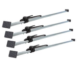 Mytee Products 4 Pack Heavy Duty Adjustable Load Lock Bar for Semi Trailers, Truck Box - 89.75-104.5 Long Steel Ratcheting Cargo