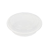 Asporto 24 Ounce To Go Boxes, 50 Microwavable Take Out Food Containers - Clear Plastic Lids Included, Do Not Contain BPA, White