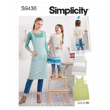 Simplicity Adults and Childrens ApronsXS L/XS XL