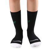Leaf Ortho Diabetic Socks, Black, White, And Navy, NonBinding Seamless Toe, Crew Style, Pack Of 3 Pairs (Navy)