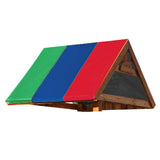 Swing Set Replacement Tarp, 52 x 89 in Multicolor Playground Roof, Multicolor Backyard Playset Canopy Replacement for Play Set O