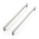 JOY DECOR 4 Pack Cabinet Handles, Brushed Nickel Cabinet Pulls, 11-1/3 Inch Kitchen Closet Handles Square Drawer Pulls Stainless