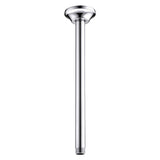 BESTILL 12 Inch Ceiling Mount Rain Shower Head Arm and Flange, Chrome