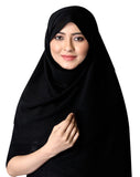 Ebadat Georgette White Hijab For Women | Lightweight & Breathable Headscarf | Elegant Modest Wear For Travel & Office Use