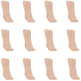 Mukhaksh (Pack Of 12 Pairs Women Cotton Skin Crew Calf Length Long Socks For Formal Office Wear Socks
