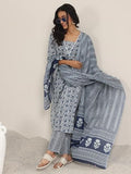 Libas Women'S Pure Cotton Kurta Set (400178O_Blue_M)